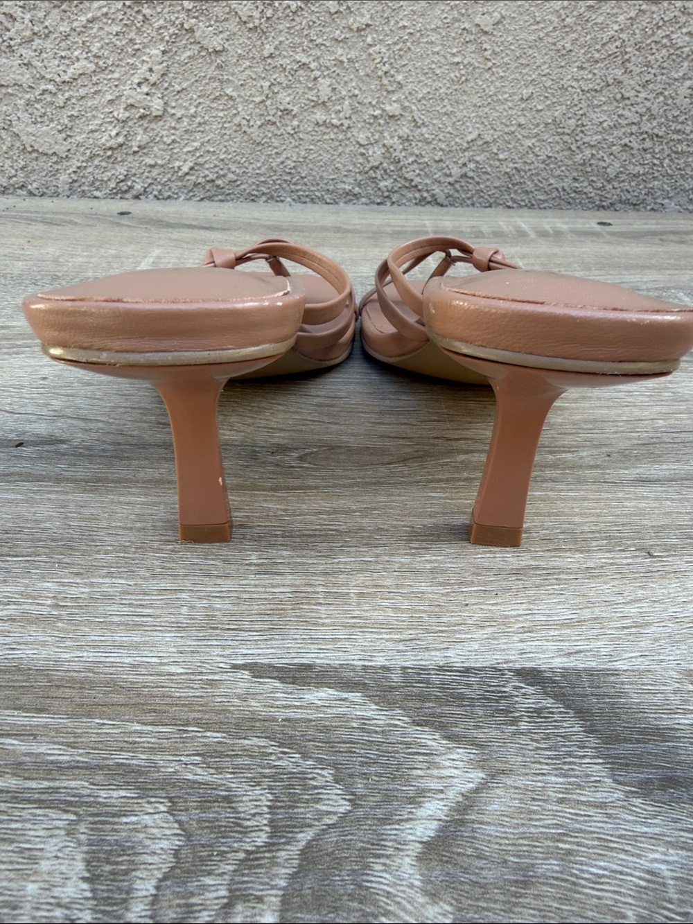 RAYE Dax Heel in Tan kitten slip on sandal just like new - Picture 7 of 10